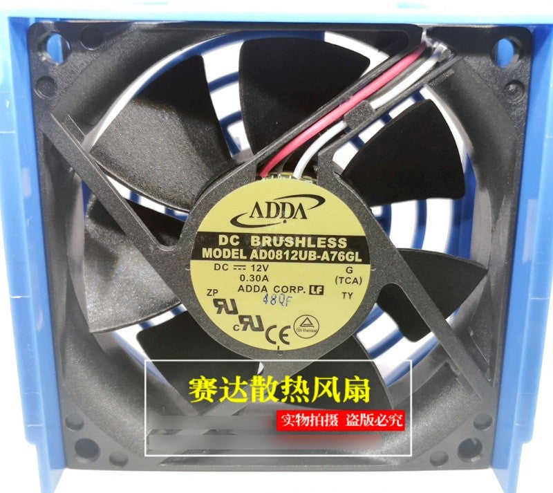 ADDA AD0812UB-A76GL 12V 0.30A 3wires cooling fan ADDA AD0812UB-A76GL 12V 0.30A 3wires cooling fan